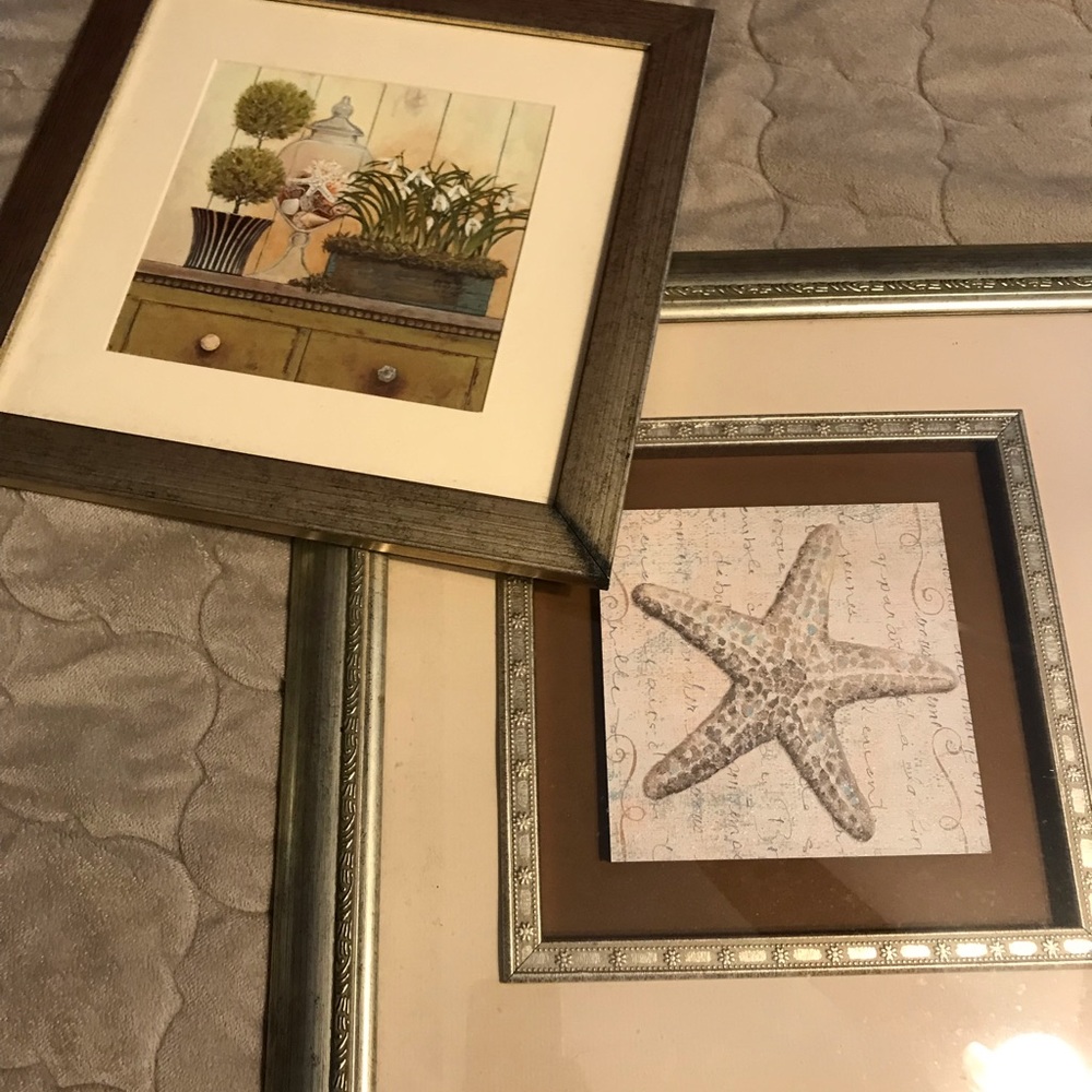 Beach themed picture frames